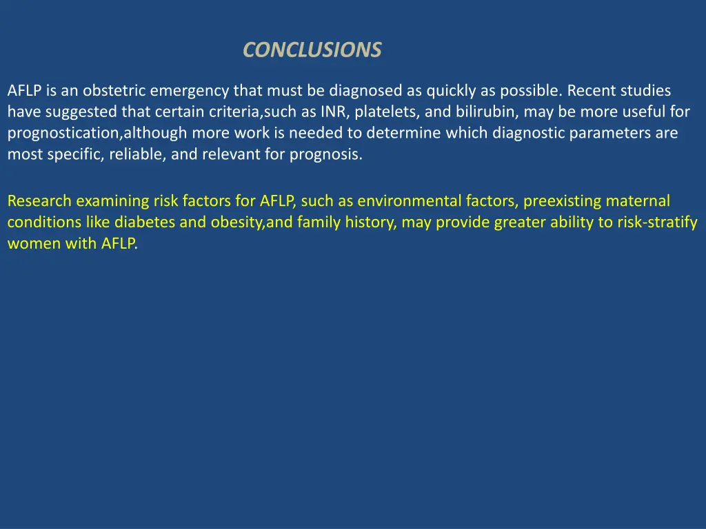 conclusions