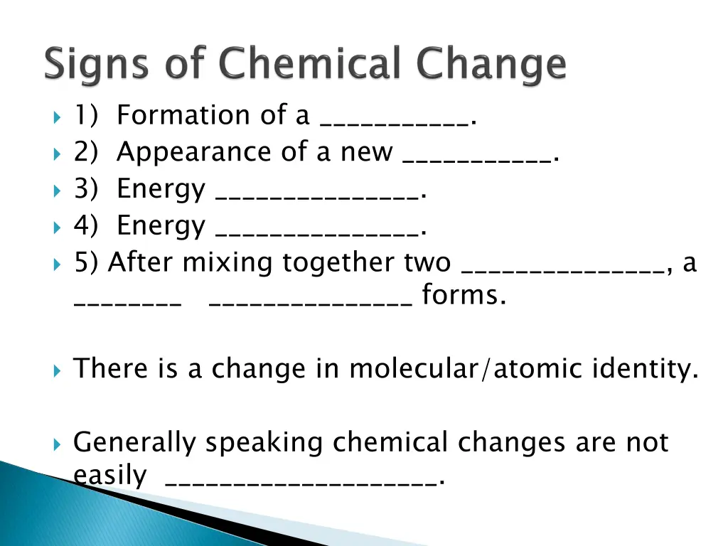 1 formation of a 2 appearance of a new 3 energy