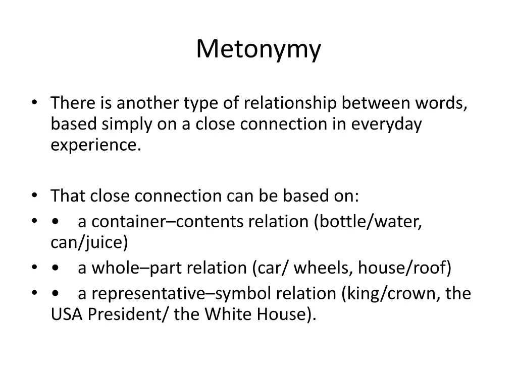 metonymy