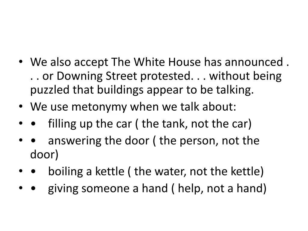 we also accept the white house has announced