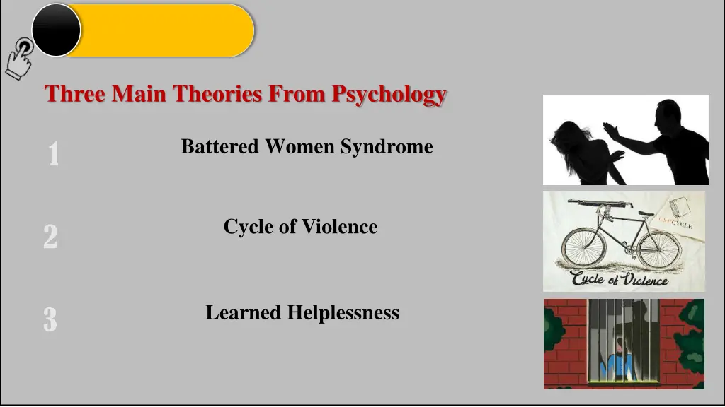 three main theories from psychology