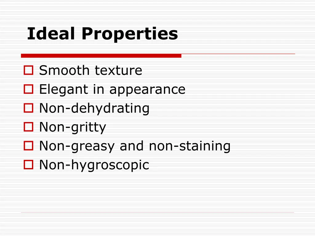 ideal properties