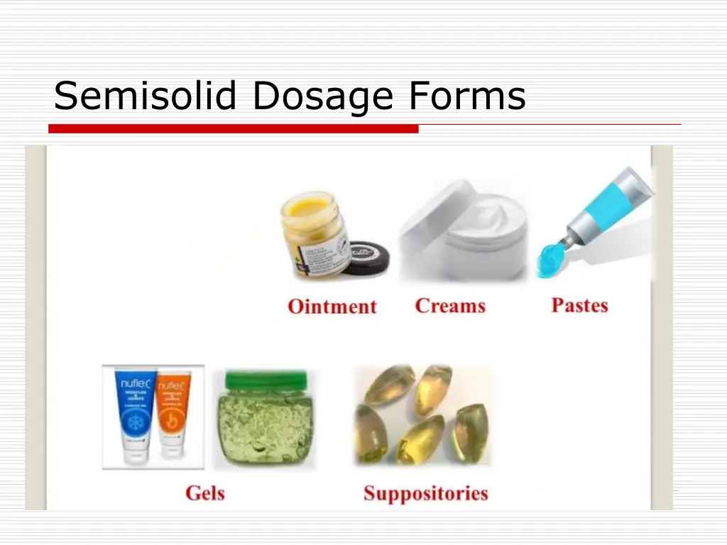 semisolid dosage forms