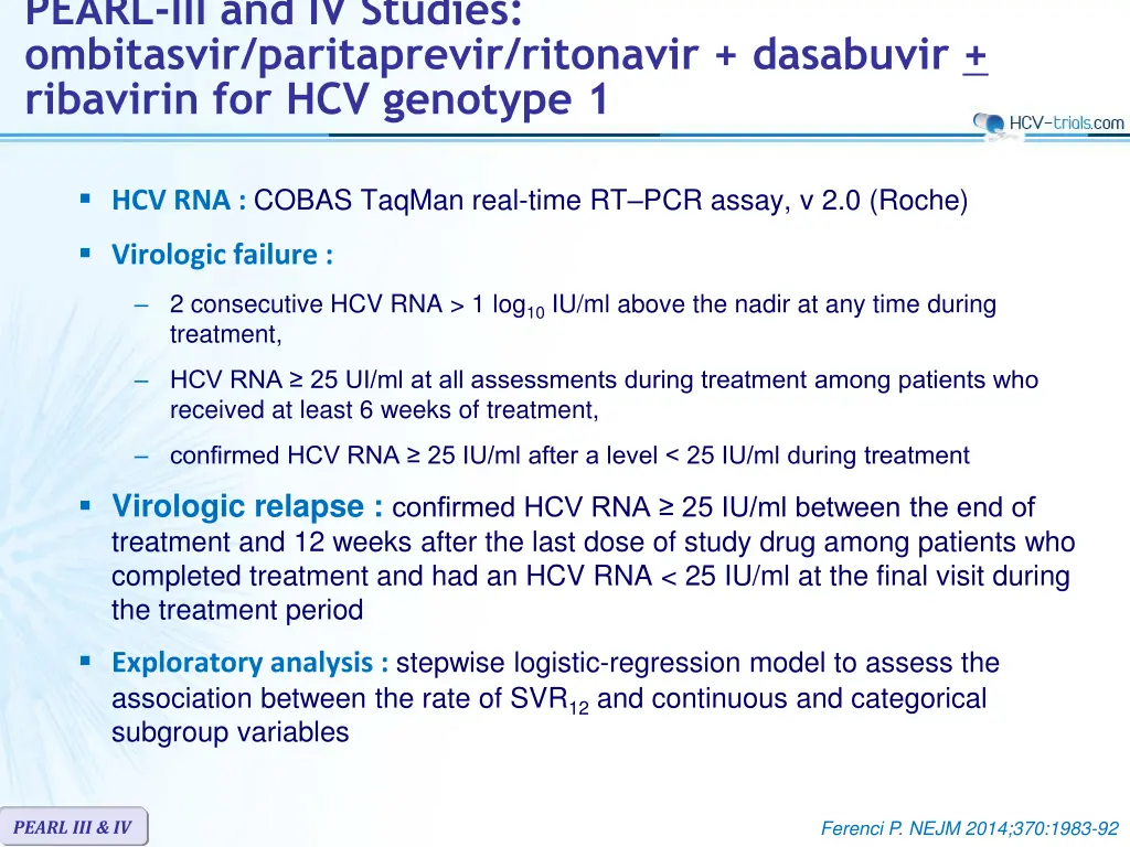 pearl iii and iv studies ombitasvir paritaprevir 2