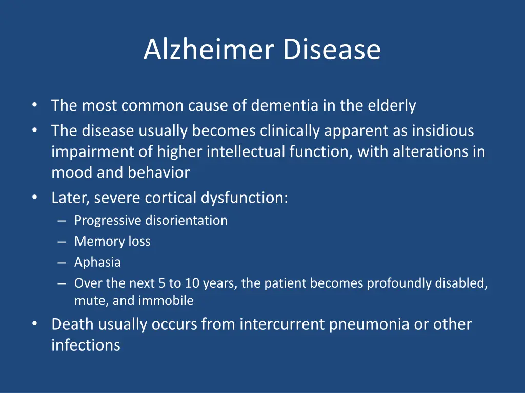 alzheimer disease