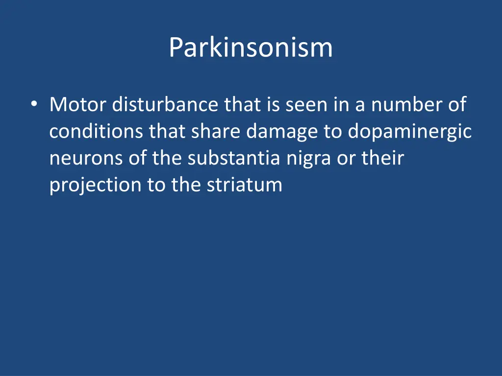 parkinsonism 1