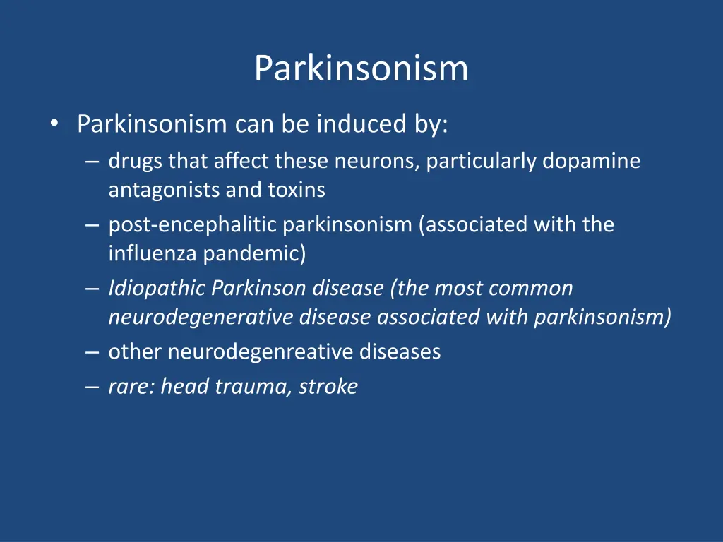 parkinsonism 2