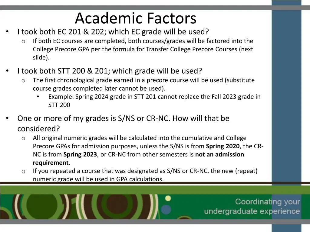 academic factors i took both ec 201 202 which