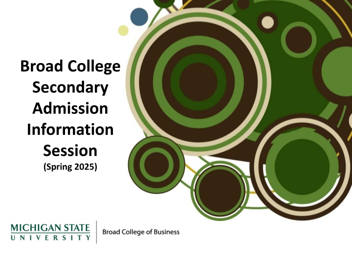 broad college secondary admission information