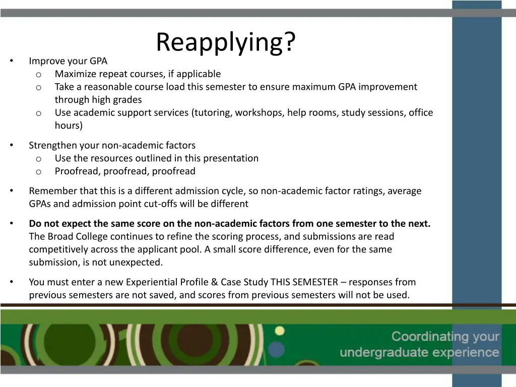 reapplying