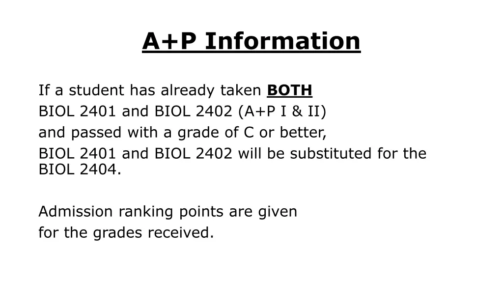 a p information 2