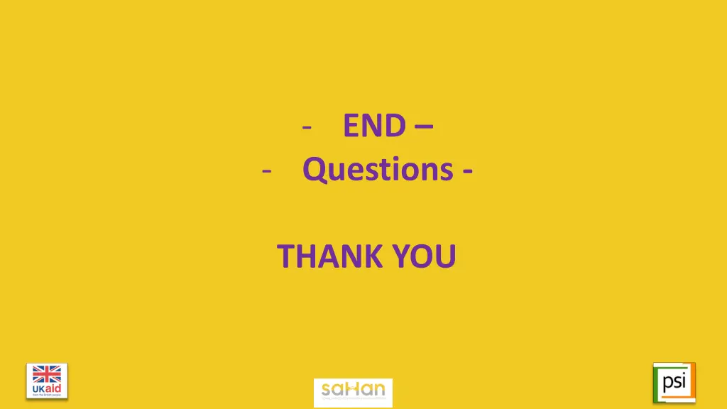 end questions