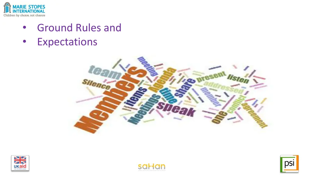 ground rules and expectations