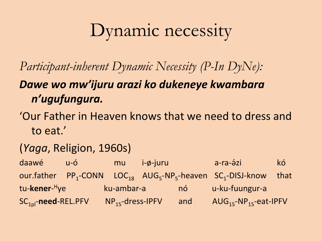 dynamic necessity
