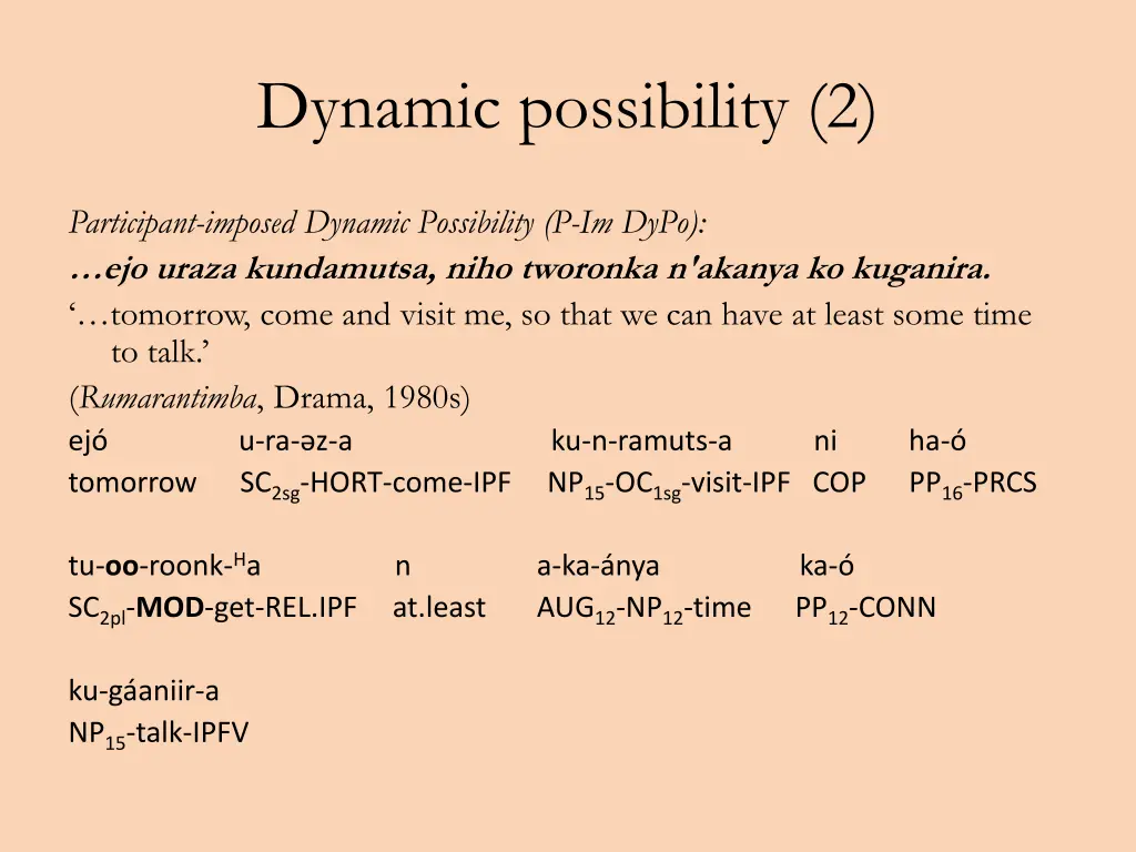 dynamic possibility 2