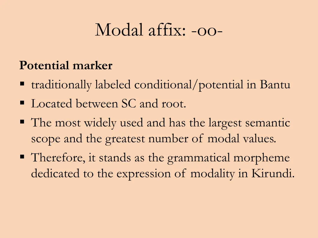 modal affix oo