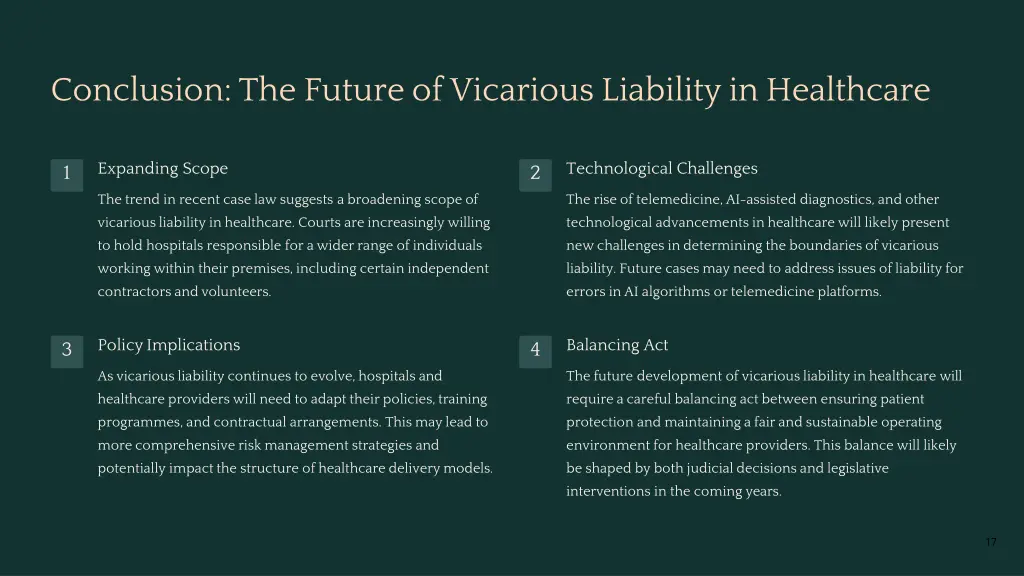 conclusion the future of vicarious liability