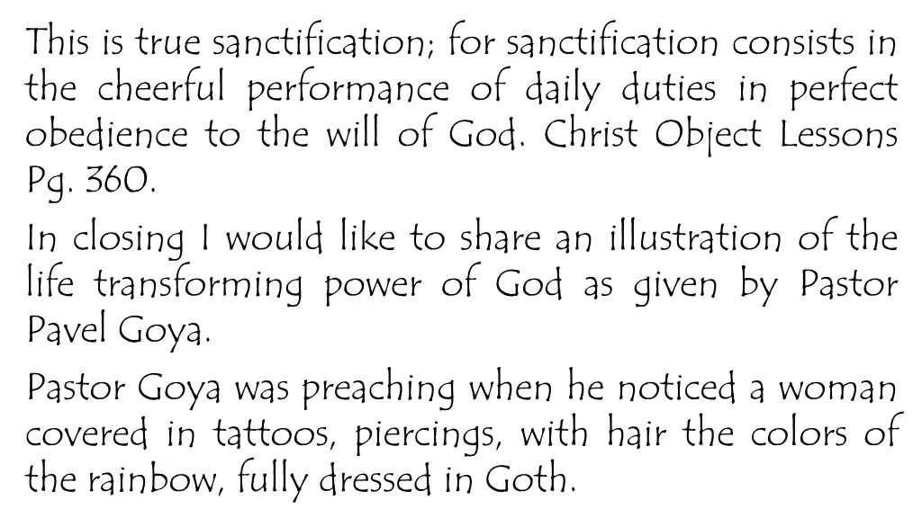 this is true sanctification for sanctification