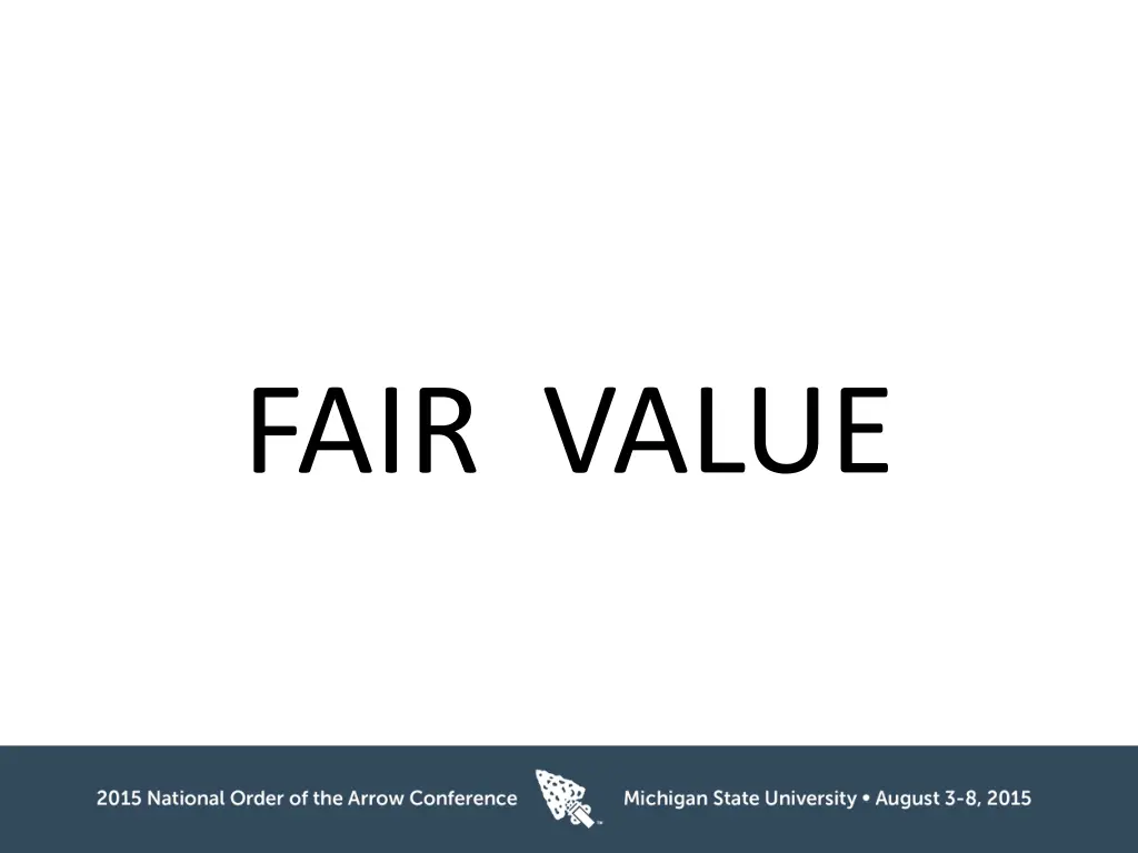 fair value
