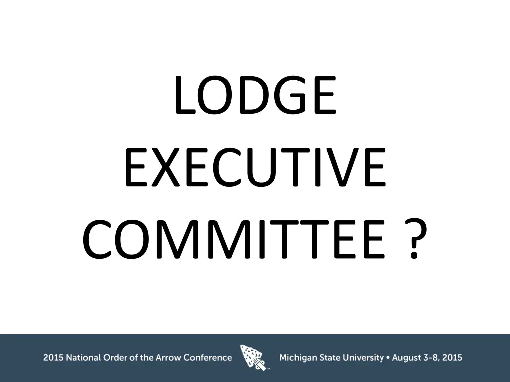 lodge executive committee