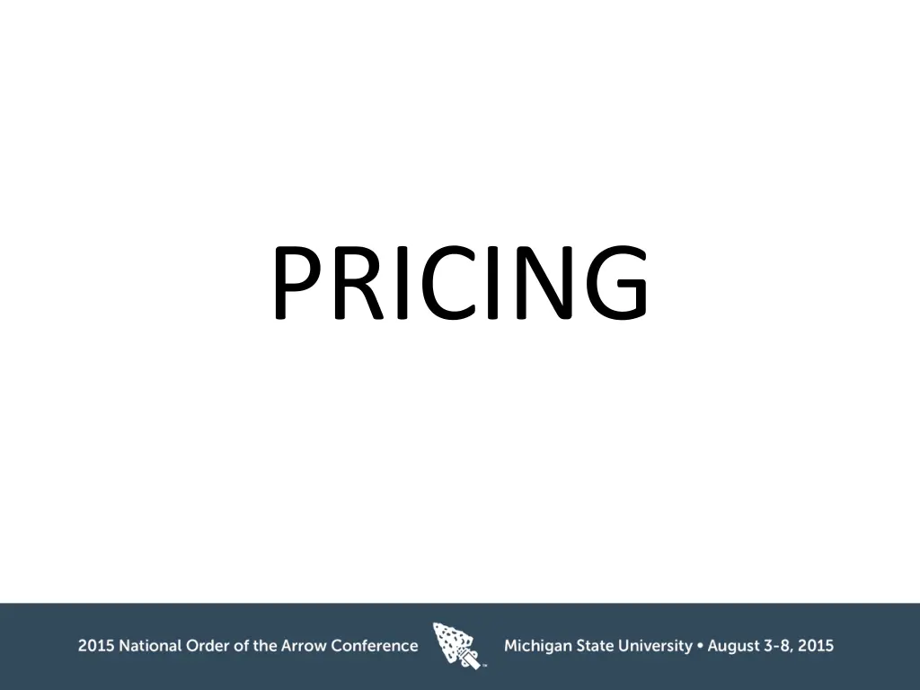 pricing