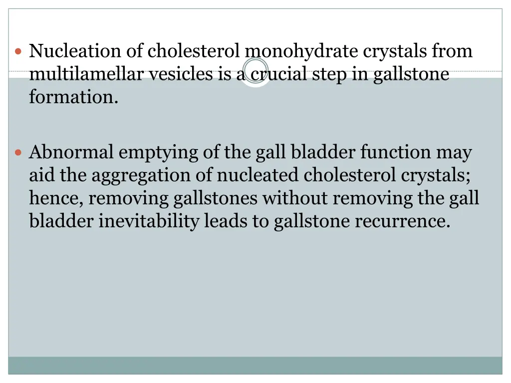 nucleation of cholesterol monohydrate crystals