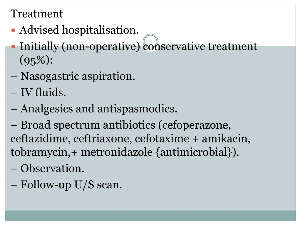 treatment advised hospitalisation initially