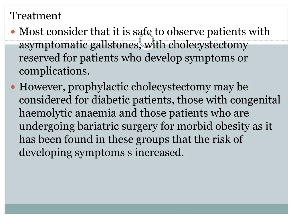 treatment most consider that it is safe