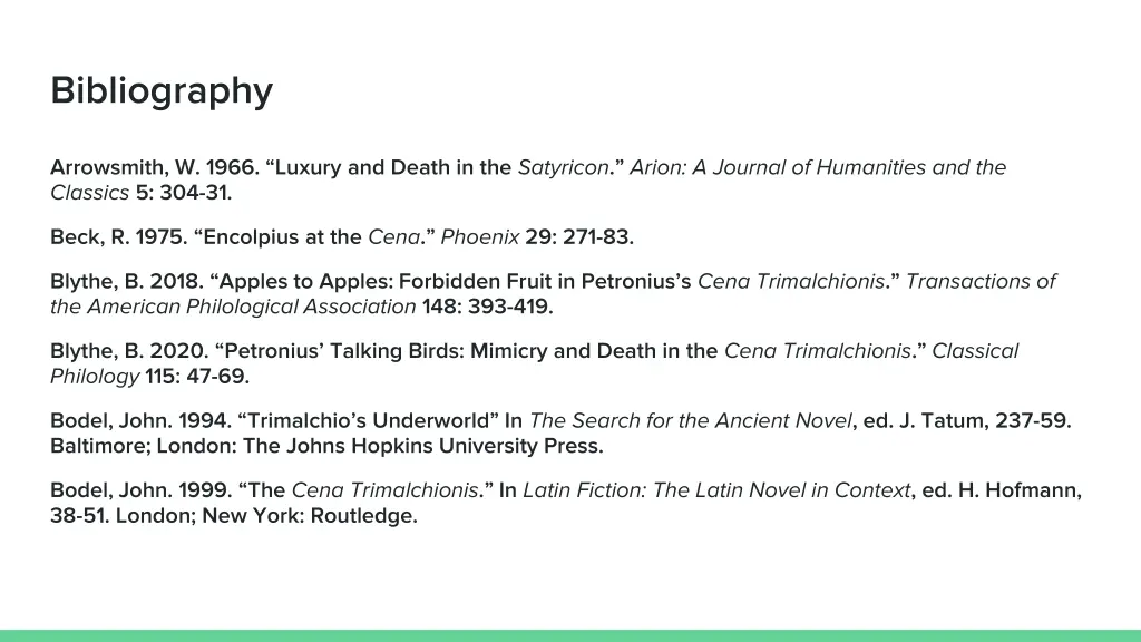 bibliography