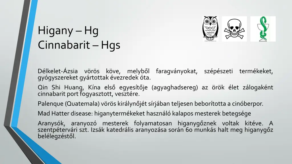 higany hg cinnabarit hgs