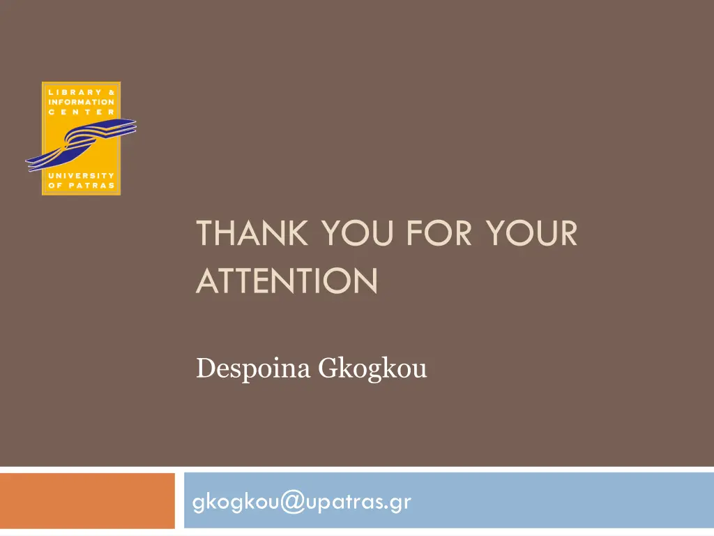 thank you for your attention