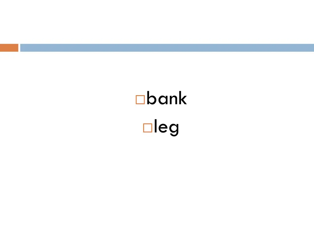 bank leg