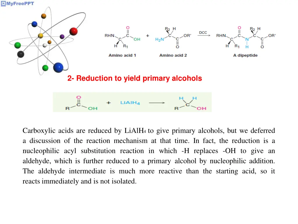 2 reduction to yield primary alcohols