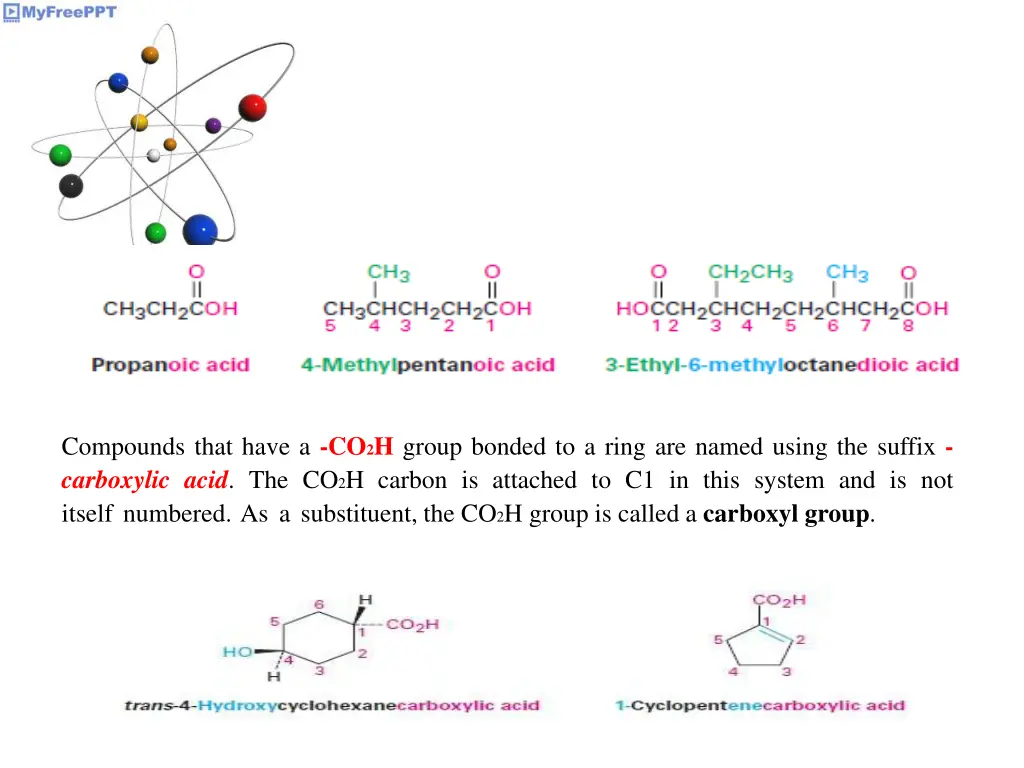 compounds that have a co 2 h group bonded