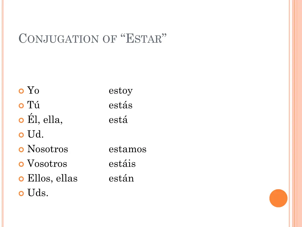 c onjugation of e star