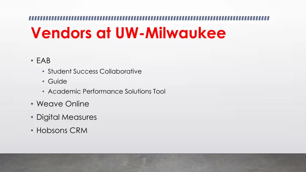 vendors at uw milwaukee