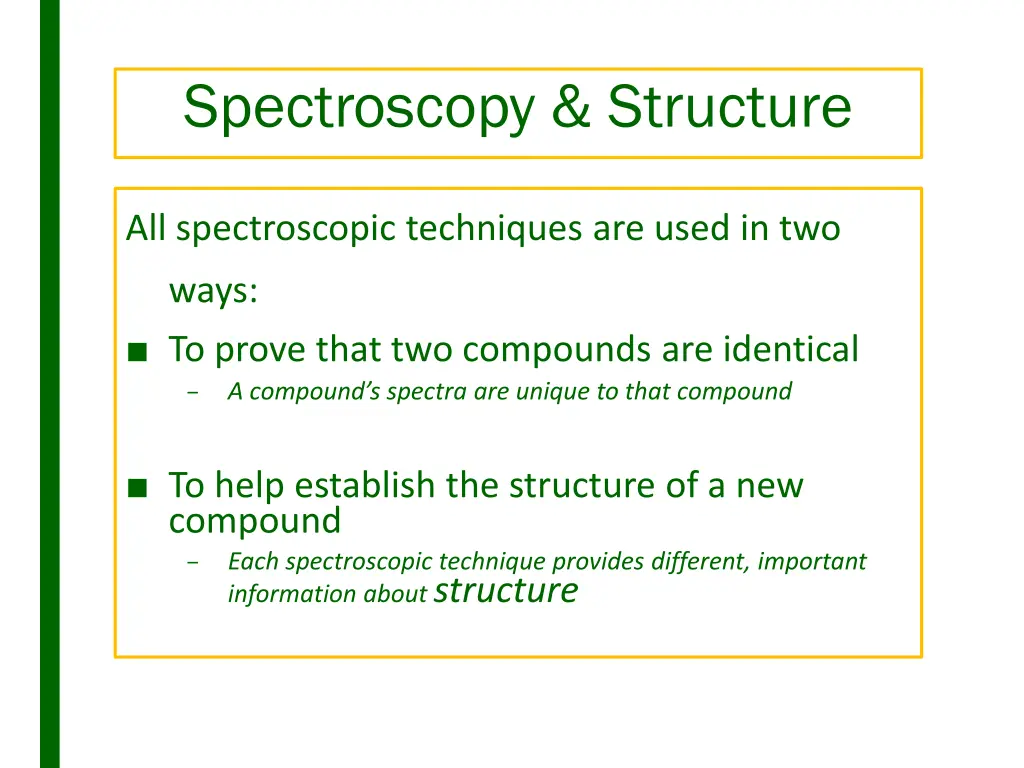 spectroscopy structure