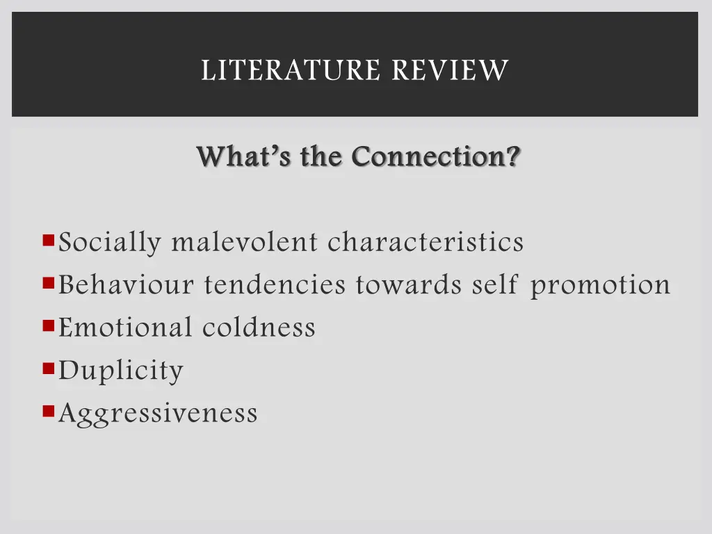 literature review