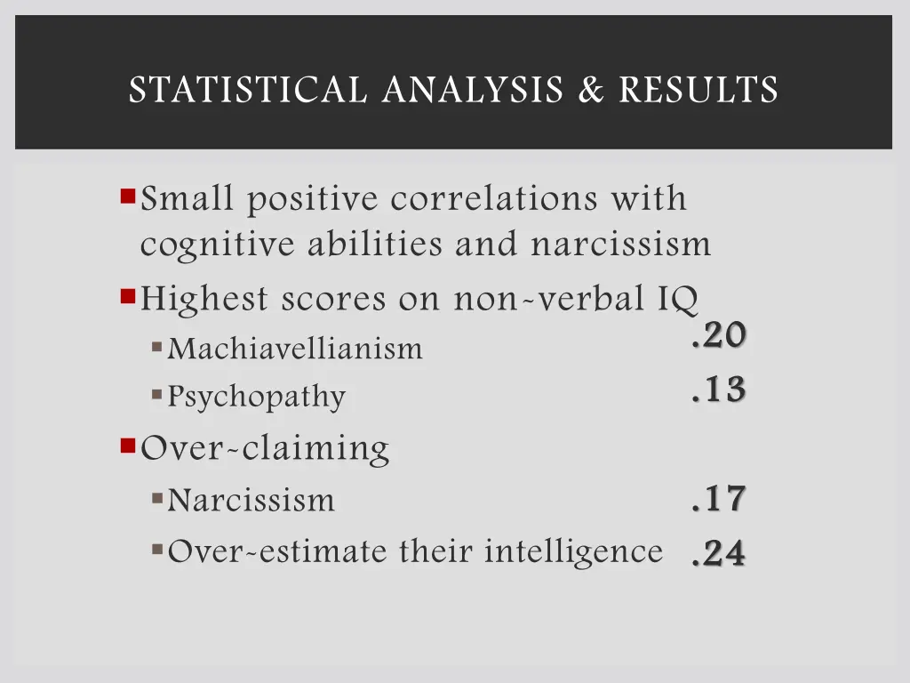 statistical analysis results 3