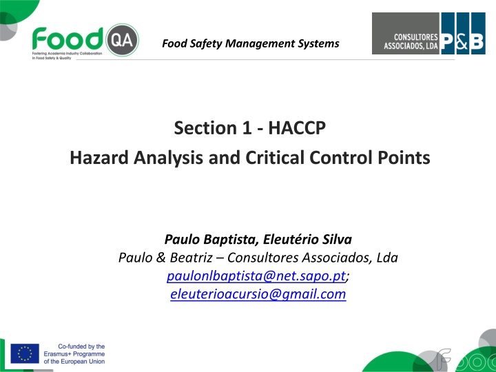 food safety management systems