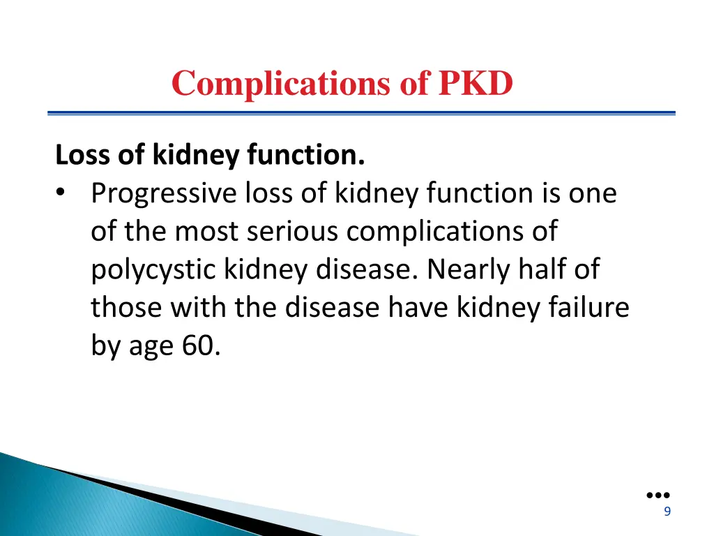 complications of pkd 1