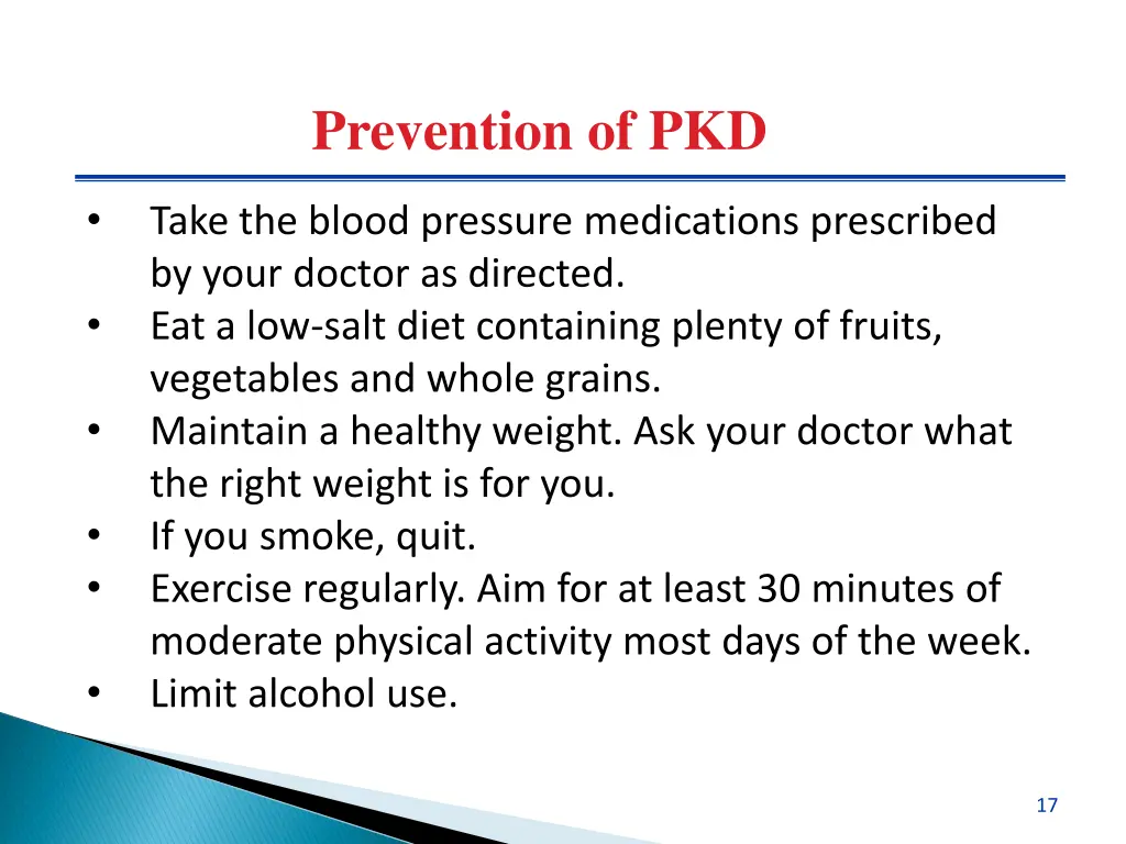 prevention of pkd 1