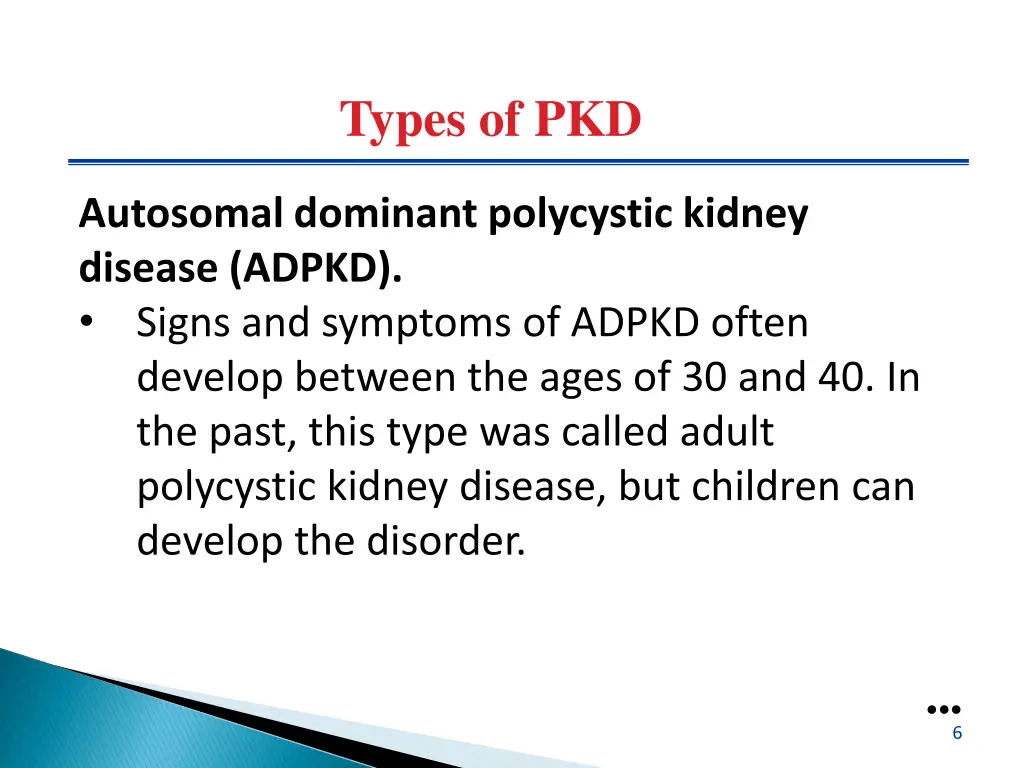 types of pkd