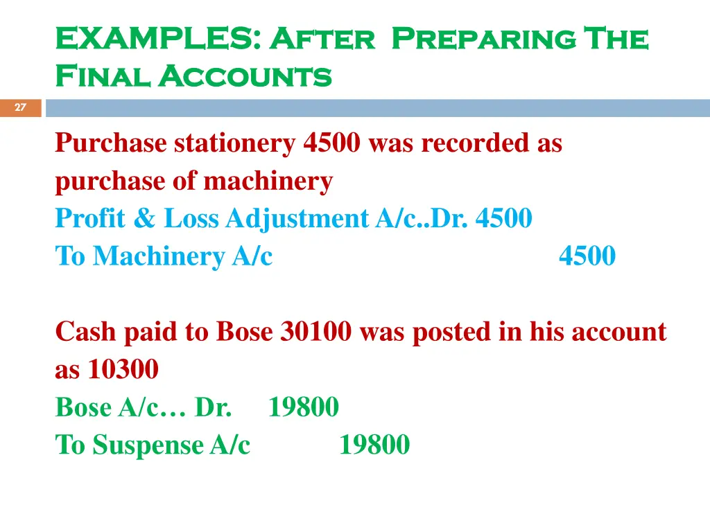 examples after preparing the examples after 1