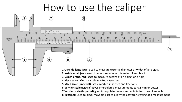 how to use the caliper