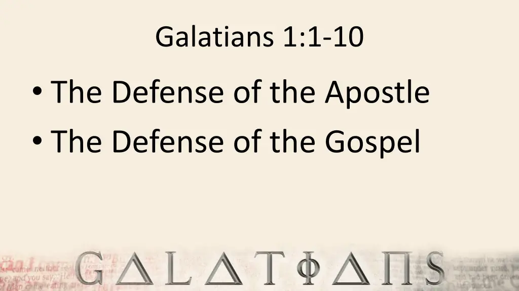 galatians 1 1 10