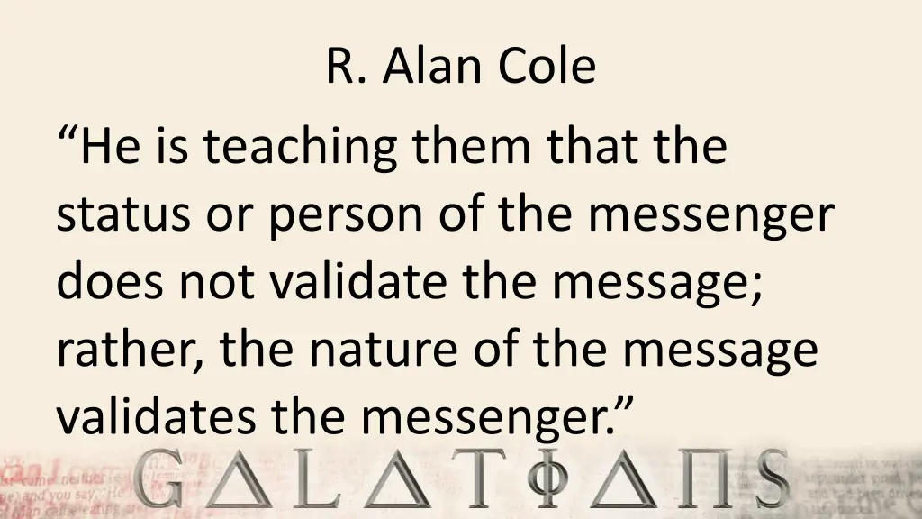 r alan cole