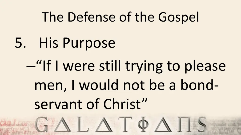 the defense of the gospel 13