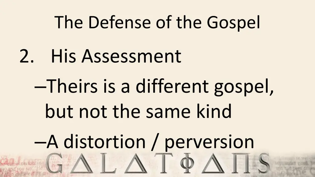 the defense of the gospel 3