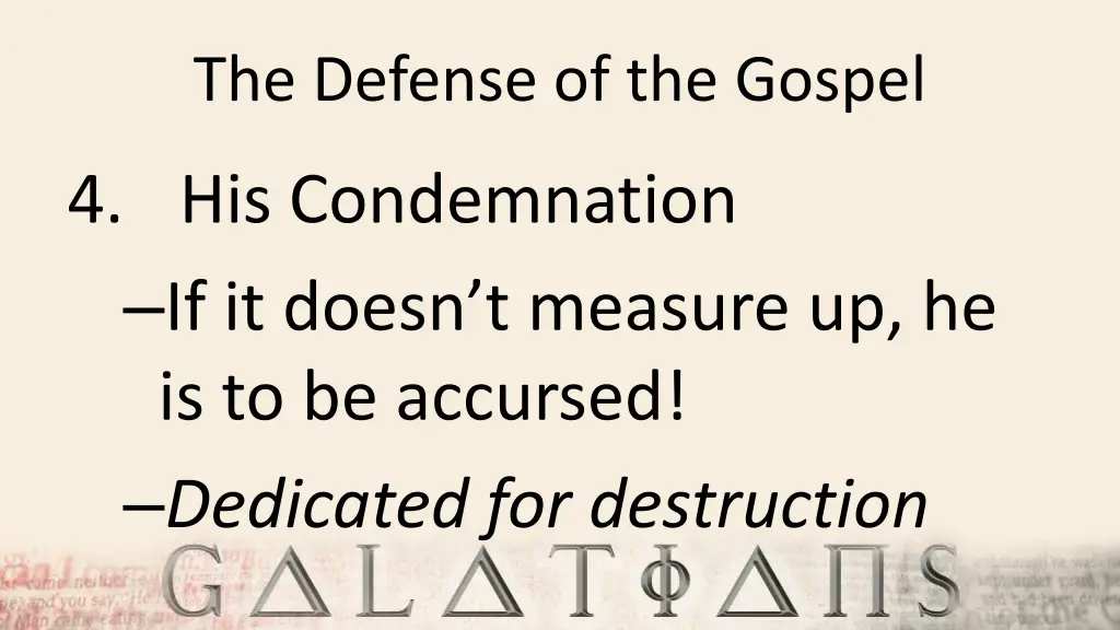the defense of the gospel 8